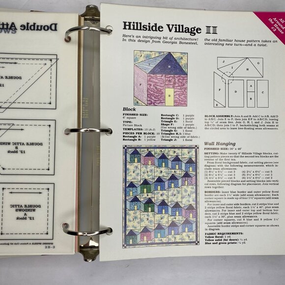 Vintage 1990 Georgia Bonesteel's Spinning Spools Pattern Club For Quilters Vol 1 - Picture 5 of 16
